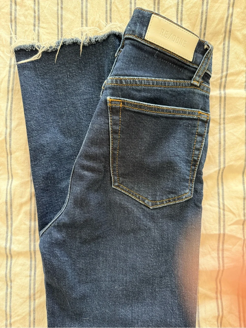 Re/Done Indigo Blue High-Waist Denim Jeans